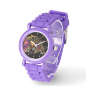 DRAGO / FANTASY DRAGON IN GOLD EN ZWART HORLOGE (Hoek)