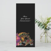 DRAGO / FANTASY DRAGON IN GOLD PINK PAARSE ZWART AANKONDIGING (Staand voorkant)