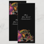 DRAGO / FANTASY DRAGON IN GOLD PINK PAARSE ZWART AANKONDIGING (Voorkant / Achterkant)