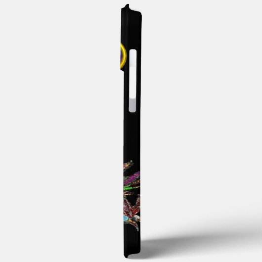 DRAGO, FANTASY DRAGON, PINK PAARSE GEMSTONE MONOGR Case-Mate iPhone CASE (Achterkant / Links)