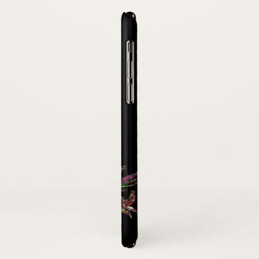 DRAGO, FANTASY DRAGON, PINK PAARSE GEMSTONE MONOGR Case-Mate iPhone CASE (Achterkant/links)