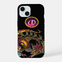 DRAGO,FANTASY DRAGON,ROZE PAARSE EDELSTEEN MONOGRA