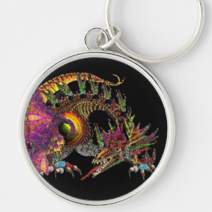 DRAGO Fantasy Gold Dragon in Black Sleutelhanger