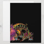 DRAGO / FANTASY GOLD DRAGON IN PAARS EN ZWART (Voorkant / Achterkant)