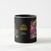 DRAGO / FANTASY GOLD DRAGON IN PAARS EN ZWART MOK (Midden)