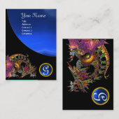 DRAGO GEM STONE MONOGRAM black blue sapphire Visitekaartje (Voorkant / Achterkant)