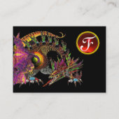 DRAGO GEM STONE MONOGRAM black paars violet ruby Visitekaartje (Achterkant)