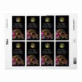 DRAGO, grijs geagte monogram Etiket (Full Sheet)