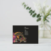 DRAGO, Monogram ,zwart paarse Visitekaartje (Staand voorkant)