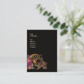 DRAGO, Monogram ,zwart paarse Visitekaartje (Staand voorkant)