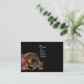 DRAGO, Monogram ,zwart paarse Visitekaartje (Staand voorkant)