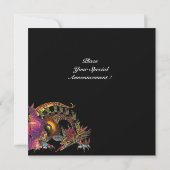 DRAGO paars zwart rood roze Kaart (Achterkant)