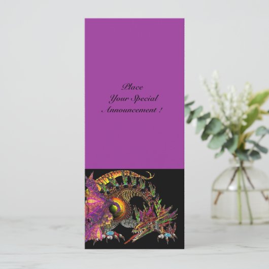 DRAGO violet paars zwart Aankondiging (Staand voorkant)