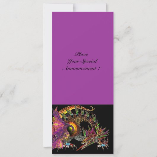 DRAGO violet paars zwart Aankondiging (Voorkant)