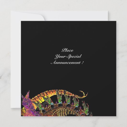 DRAGO violet paars zwart Kaart (Achterkant)