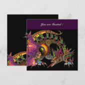 DRAGO violet paars zwart Kaart (Voorkant / Achterkant)