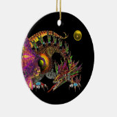 DRAGO Yellow Topaz Monogram Keramisch Ornament (Rechts)