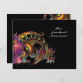 DRAGO, zwart paars geel Aankondiging (Voorkant / Achterkant)