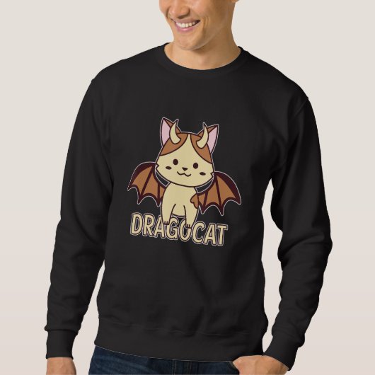 Dragocat Cat Dragon Slayer Dungeon Design Trui (Voorkant)