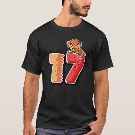Dragon 17th Birthday Reptile Animal Graph T-shirt (Voorkant)