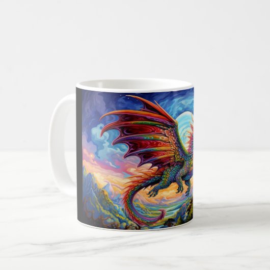 Dragon #1 koffie Mok (Voorkant links)