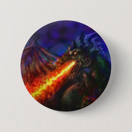 Dragon #1 ronde button 5,7 cm (Voorkant)
