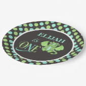 Dragon 1e Verjaardag Borden gepersonaliseerd Papieren Bordje (Gekanteld)