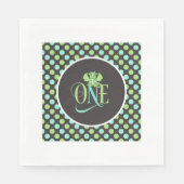 Dragon 1e verjaardag servetten - ONE (Voorkant)