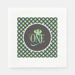 Dragon 1e verjaardag servetten - ONE