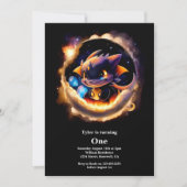 Dragon 1st Birthday Kaart (Voorkant)