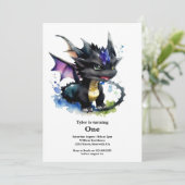 Dragon 1st Birthday Kaart (Staand voorkant)