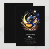 Dragon 1st Birthday Kaart (Voorkant / Achterkant)