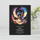 Dragon 1st Birthday Kaart (Staand voorkant)