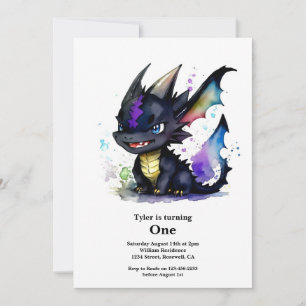 Dragon 1st Birthday Kaart