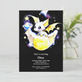 Dragon 1st Birthday Kaart (Staand voorkant)