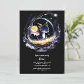 Dragon 1st Birthday Kaart (Staand voorkant)