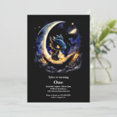 Dragon 1st Birthday Kaart (Staand voorkant)