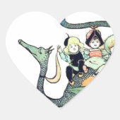 Dragon 3 Bold Babes Hart Sticker (Voorkant)