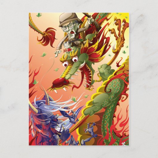 Dragon-9 Briefkaart (Voorkant)