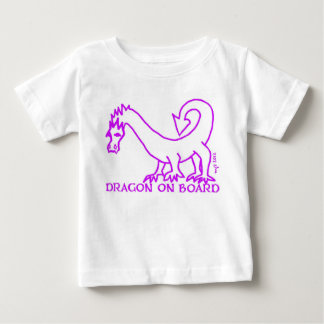DRAGON AAN BOORD! baby t-shirt MAGENTA 2