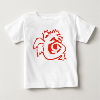DRAGON AAN BOORD! baby t-shirt RED