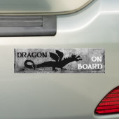 DRAGON AAN BOORD! bumpersticker 4 (Op auto)