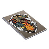 Dragon Ademend Vuur Notitieboek (Rechterzijde)