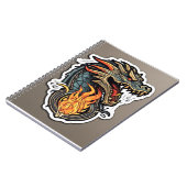 Dragon Ademend Vuur Notitieboek (Linkerzijde)