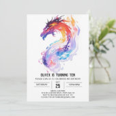 Dragon Adventure Waterverf Kaart (Staand voorkant)