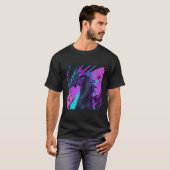 Dragon Aesthetic Style Japan Vaporwave 80s 90s T-shirt (Voorkant volledig)
