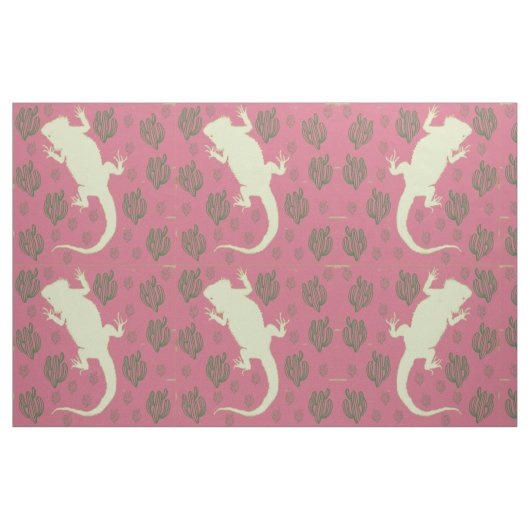 Dragon afgespeeld in Cactus Fabric Stof (Fat Quarter)