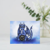 Dragon afspelen briefkaart (Staand voorkant)