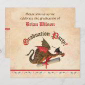 Dragon Afstuderen Celebration Kaart (Voorkant / Achterkant)