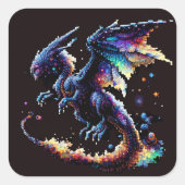 Dragon Air Elemental Square Sticker (Voorkant)